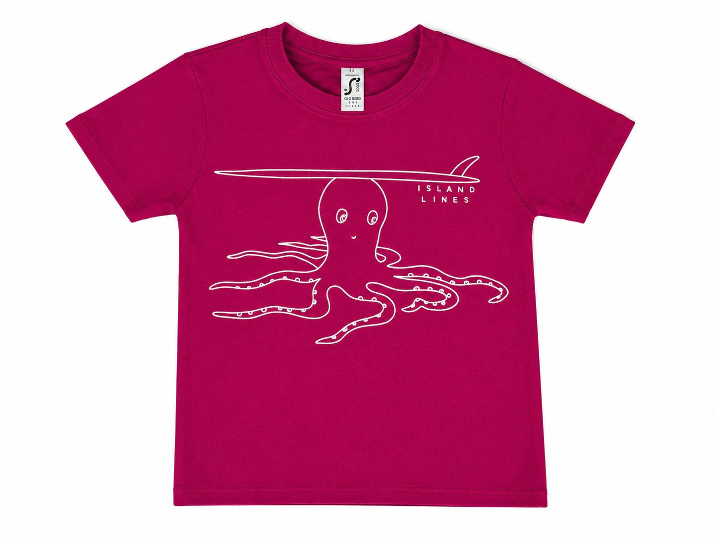 Kids octopus pink T-shirt