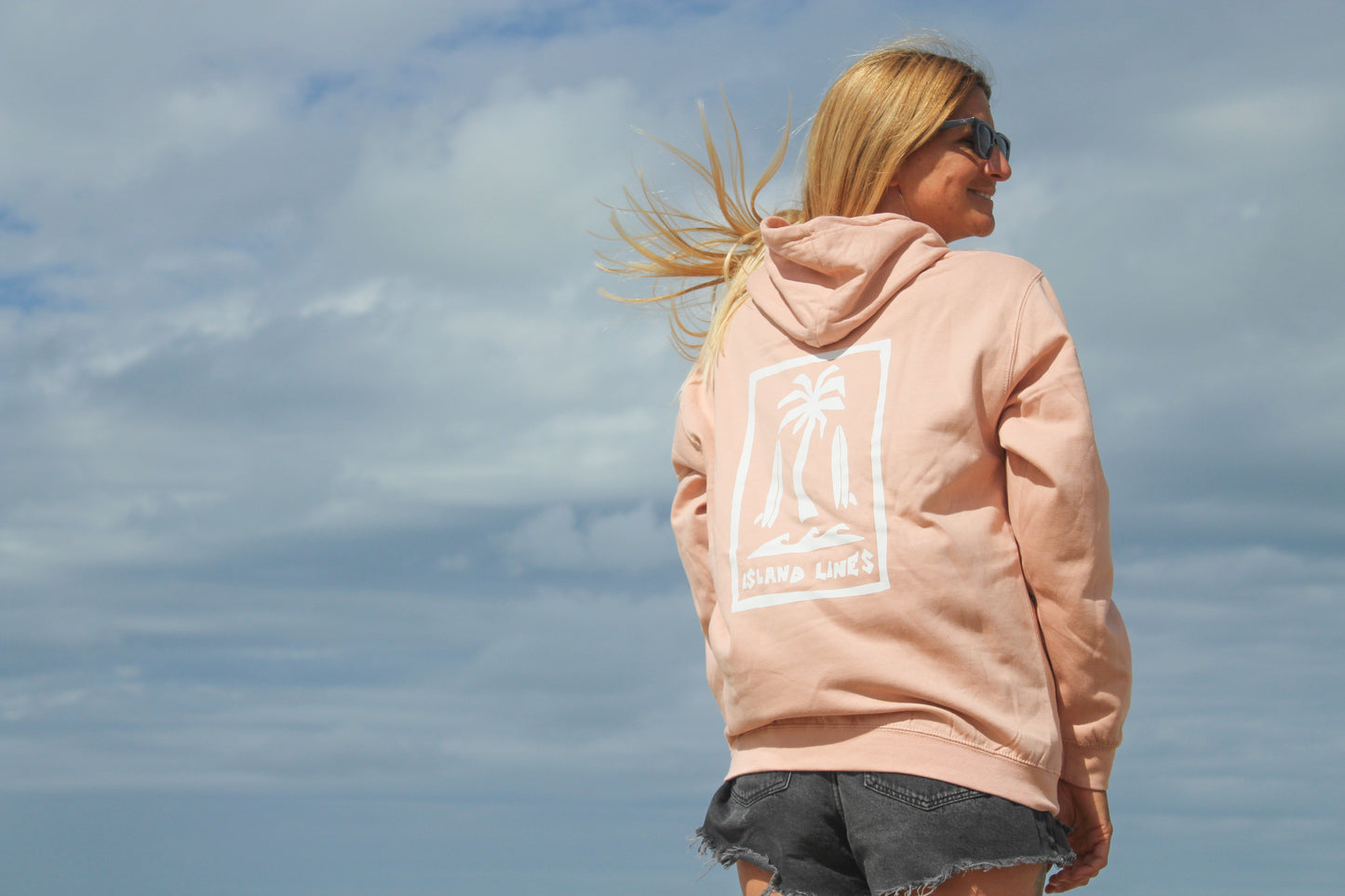 Summer peach hoodie