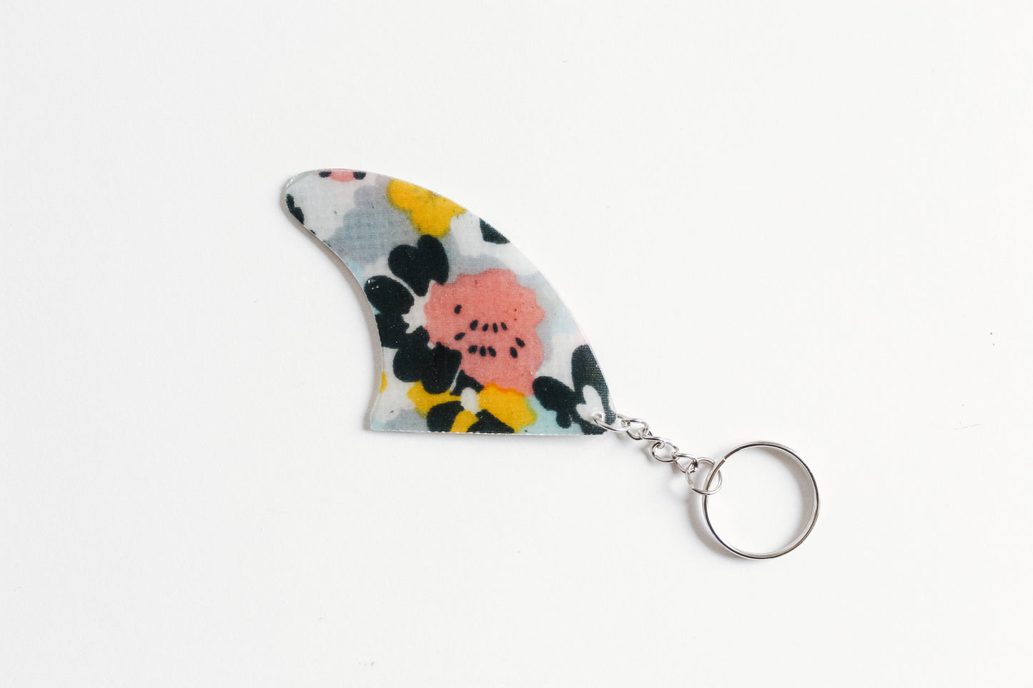Fin shaped field key chain
