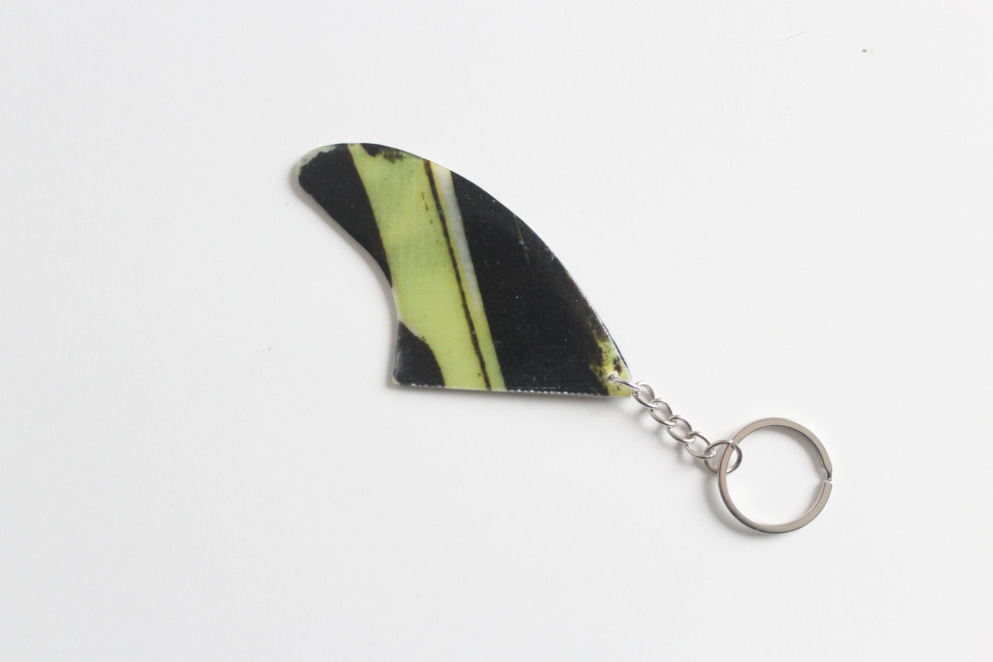 Fin shaped slime key chain