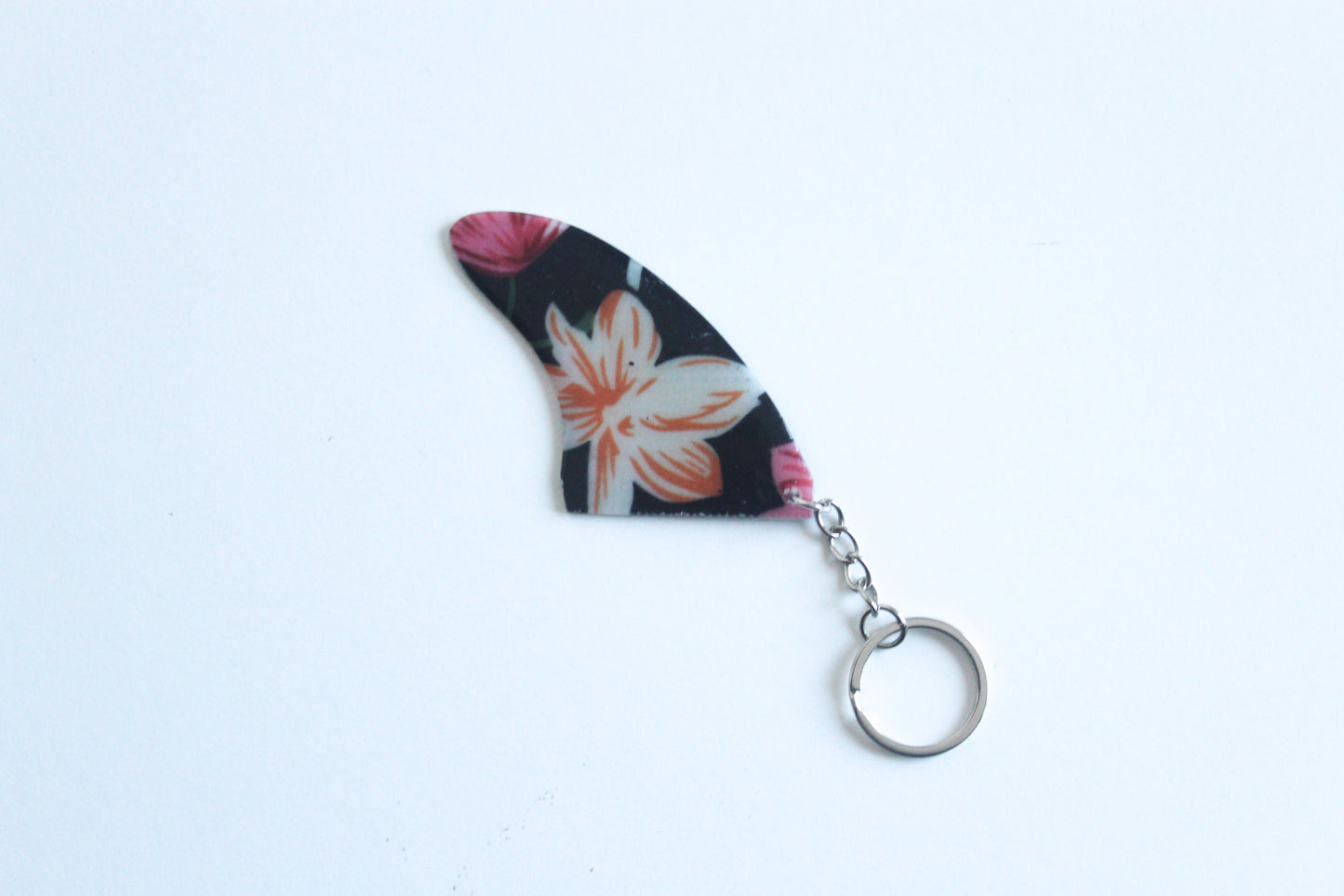 Fin shaped Fiji key chain