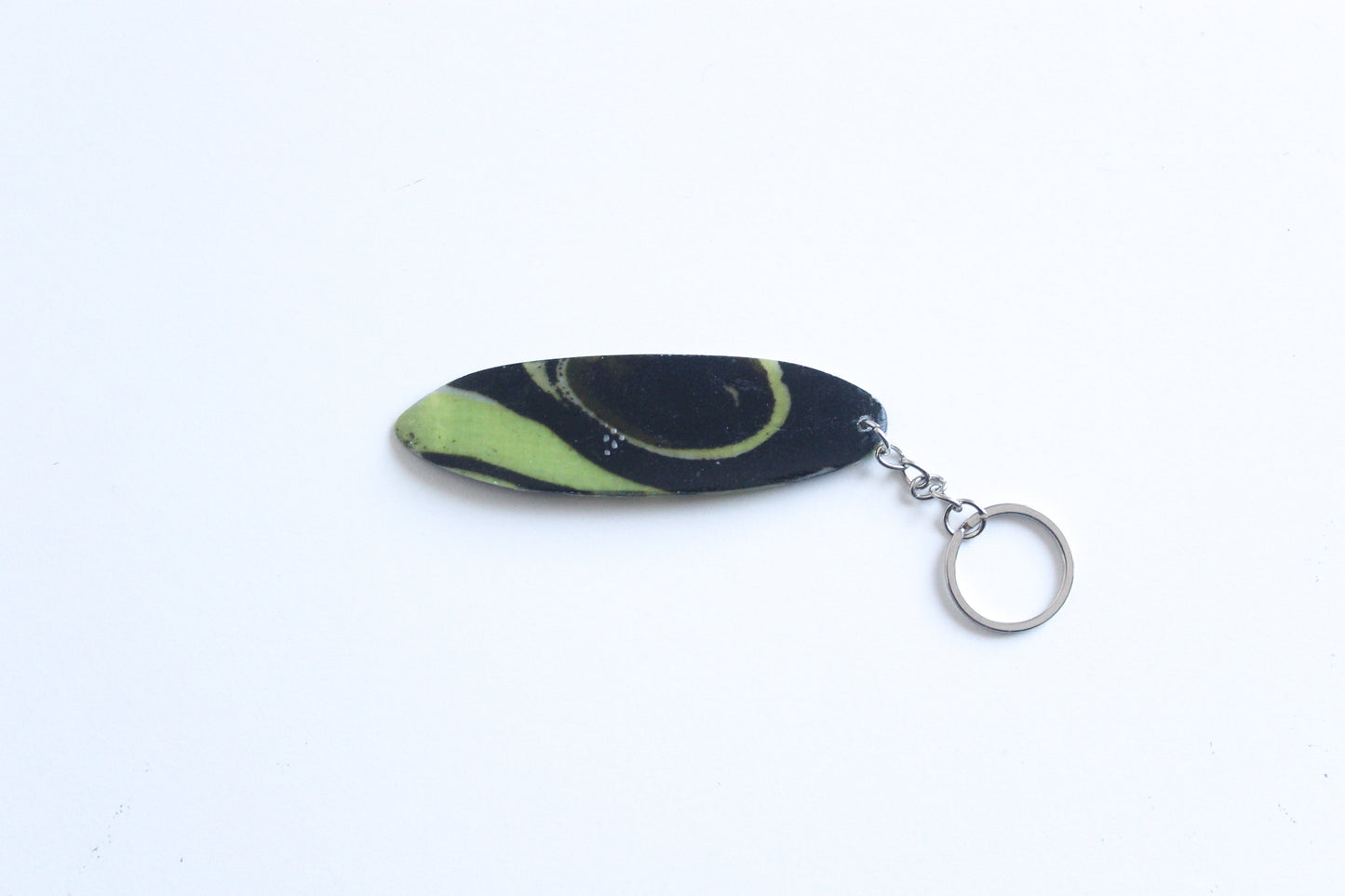 Surf shaped slime key chain