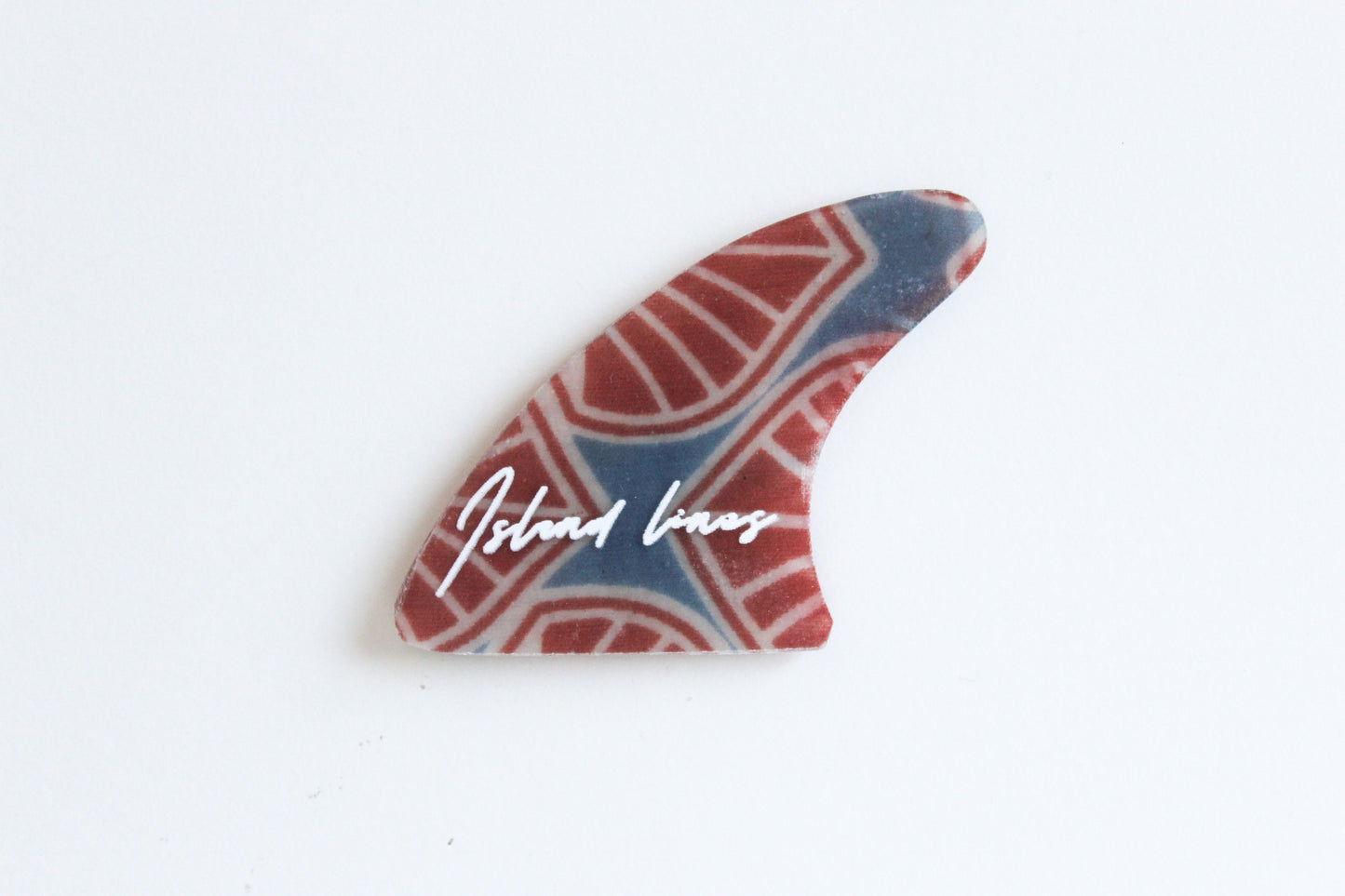 Fin shaped Valentines magnet
