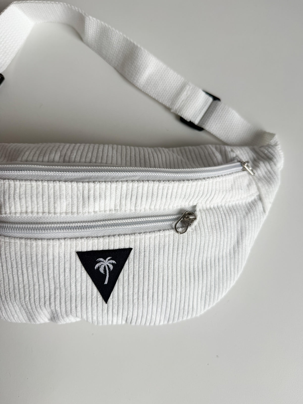 White fanny pack