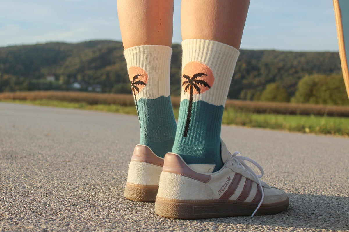 Palm sunset socks