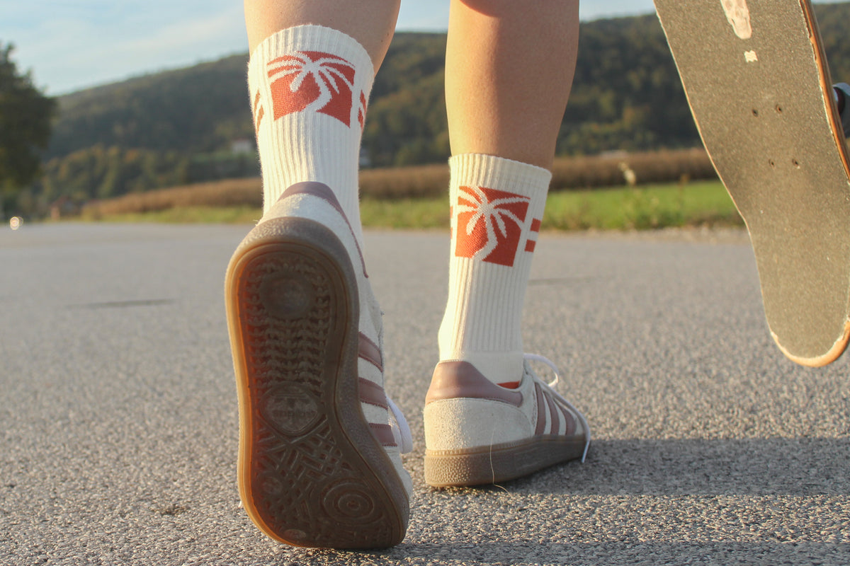 Retro crew socks