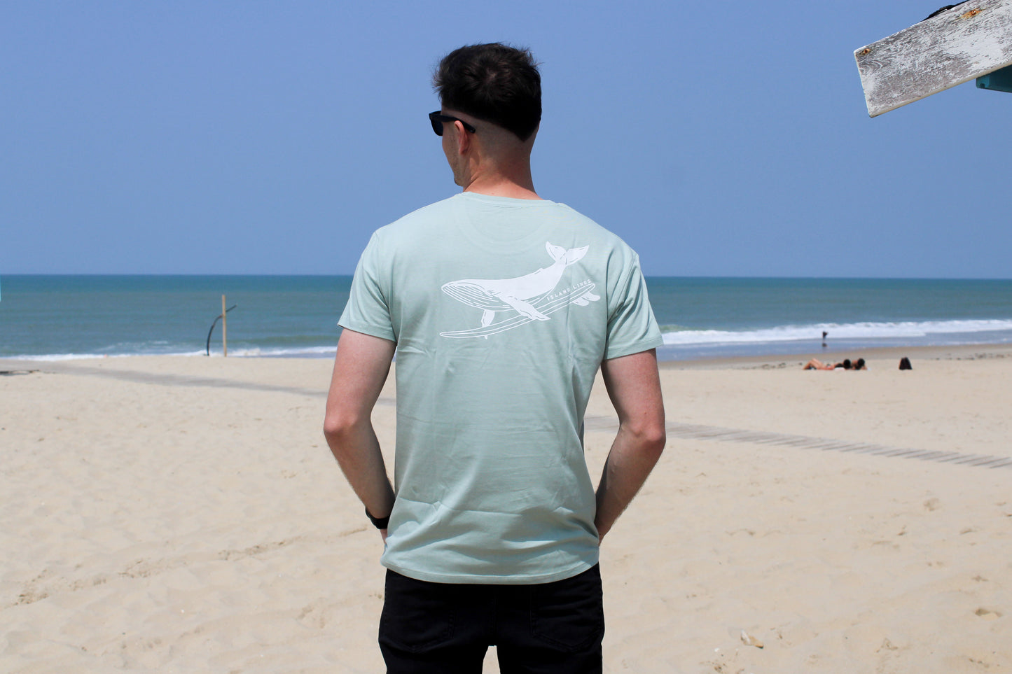 Whale rider mint T-shirt