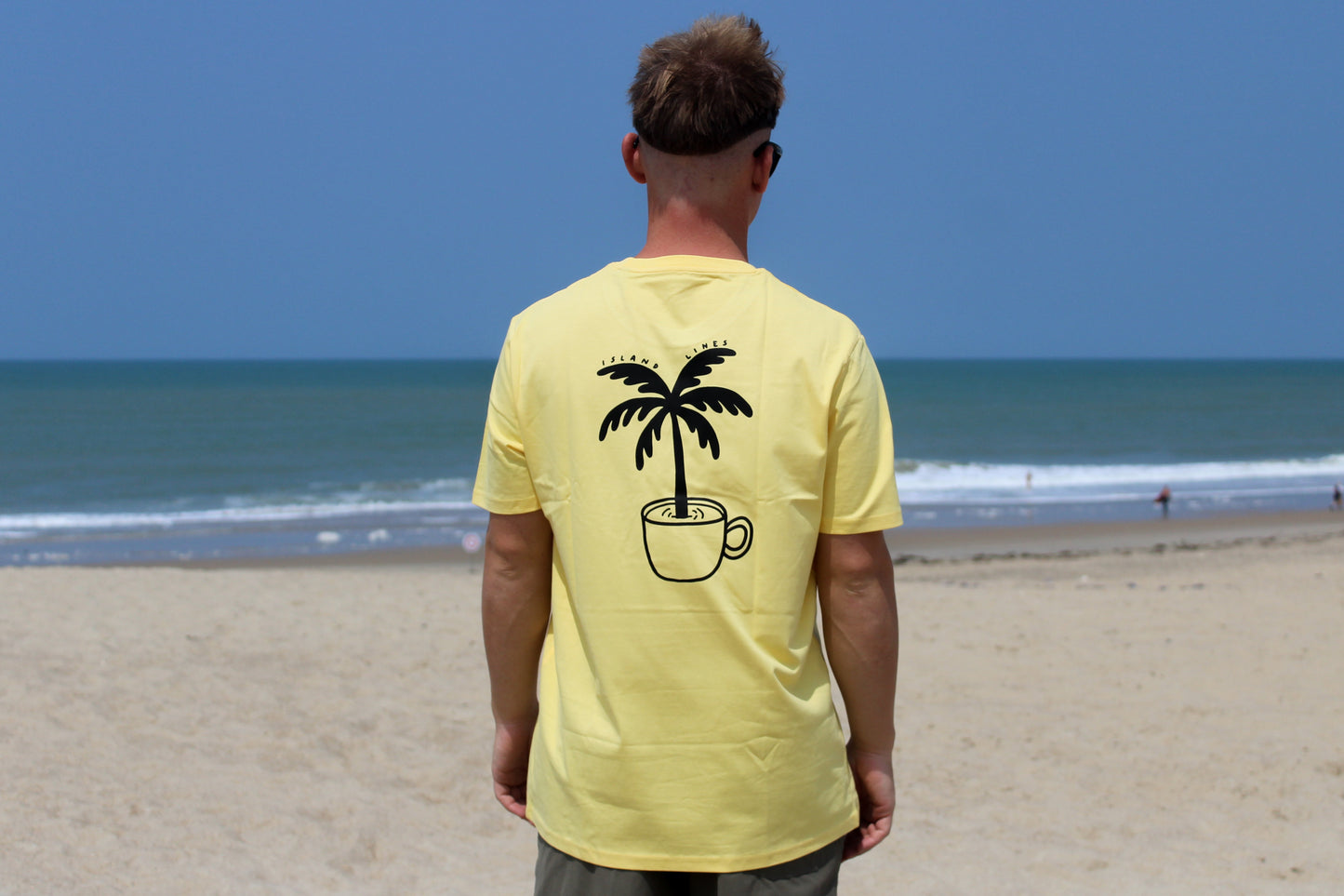 Island brew yellow T-shirt