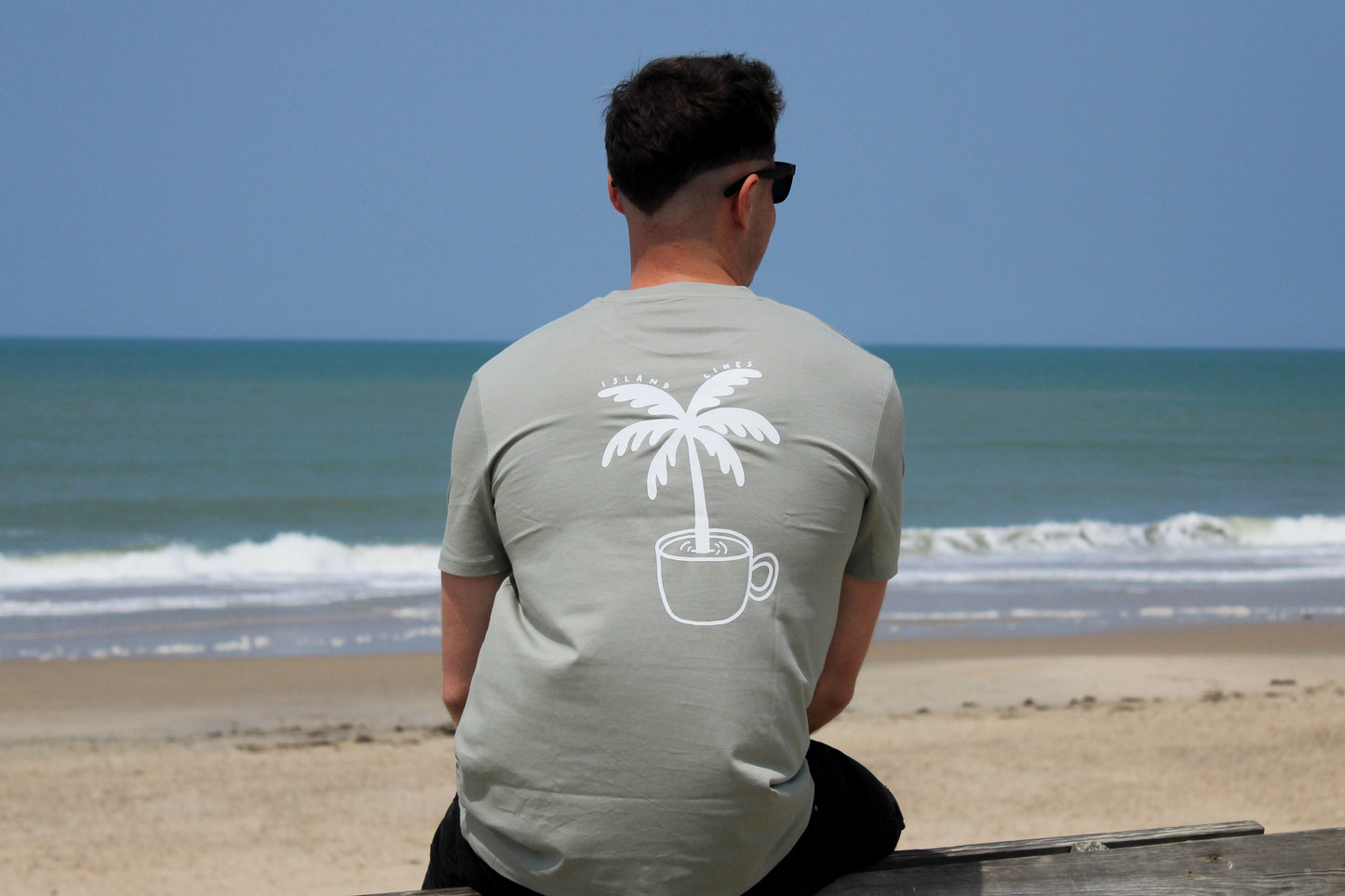 Island brew olive T-shirt