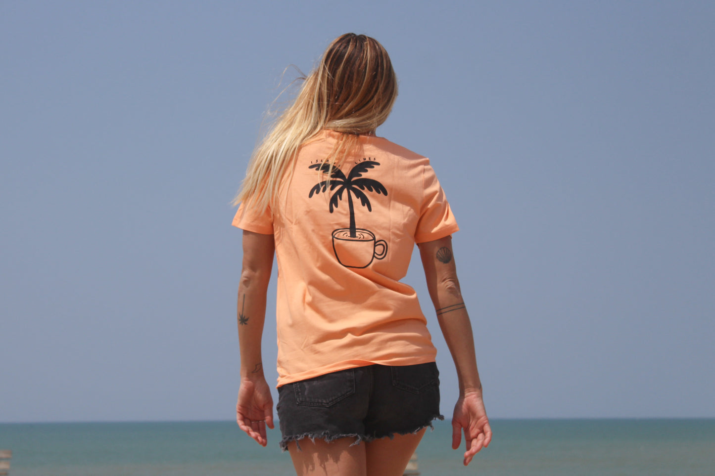 Island brew apricot T-shirt