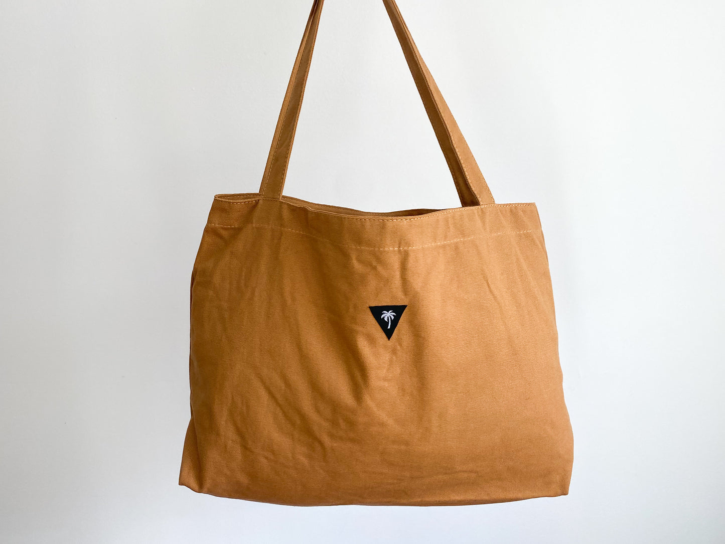 Brown tote bag