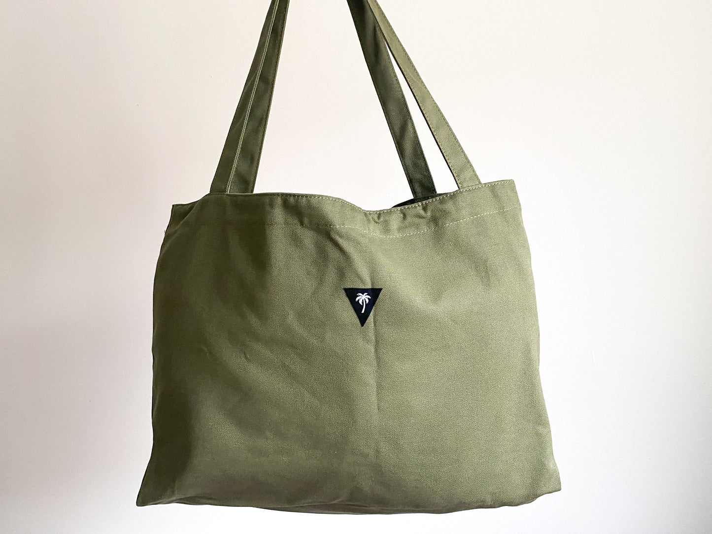 Green tote bag