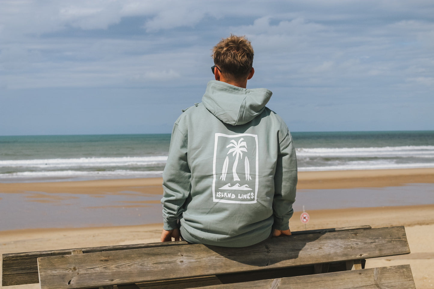 Summer dusty green hoodie