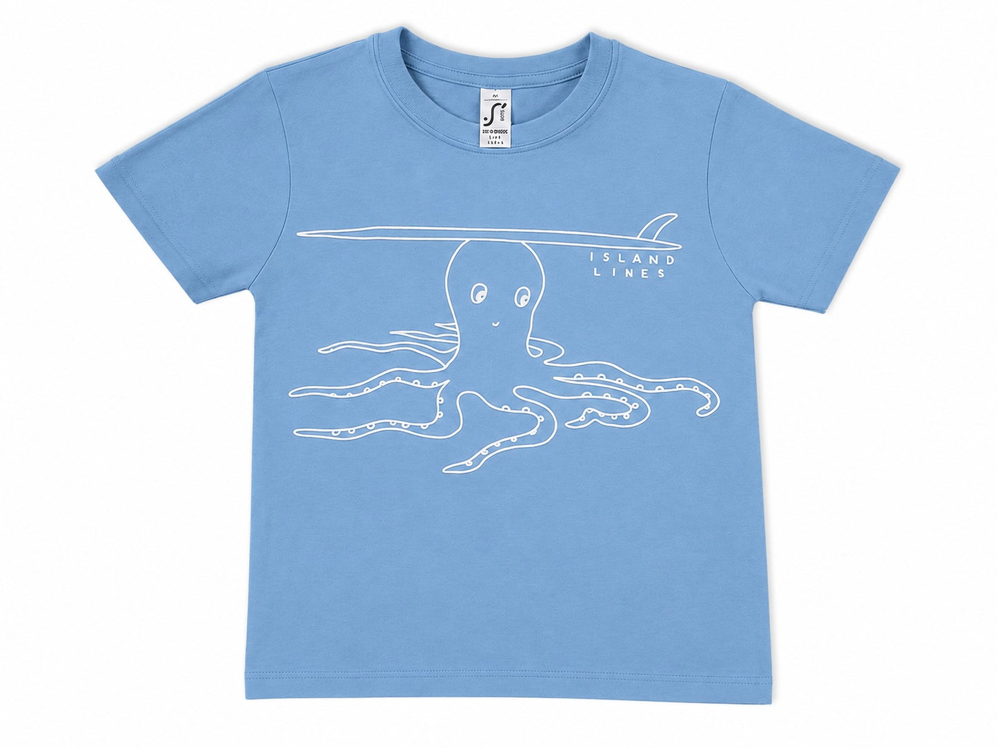 Kids octopus light blue T-shirt