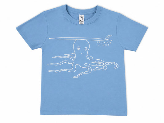 Kids octopus light blue T-shirt