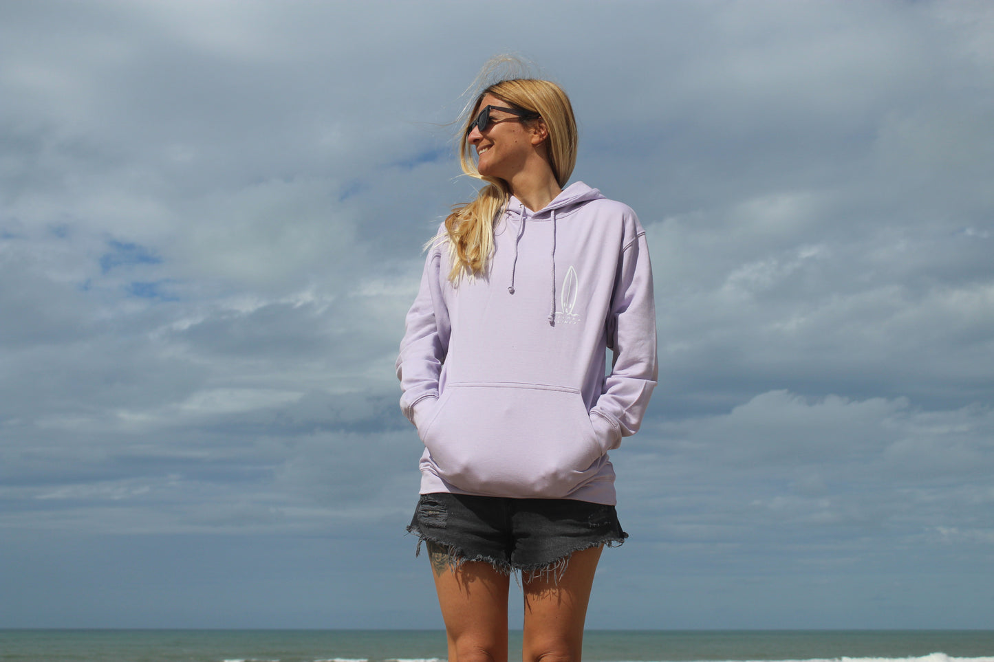 Lilac surf hoodie