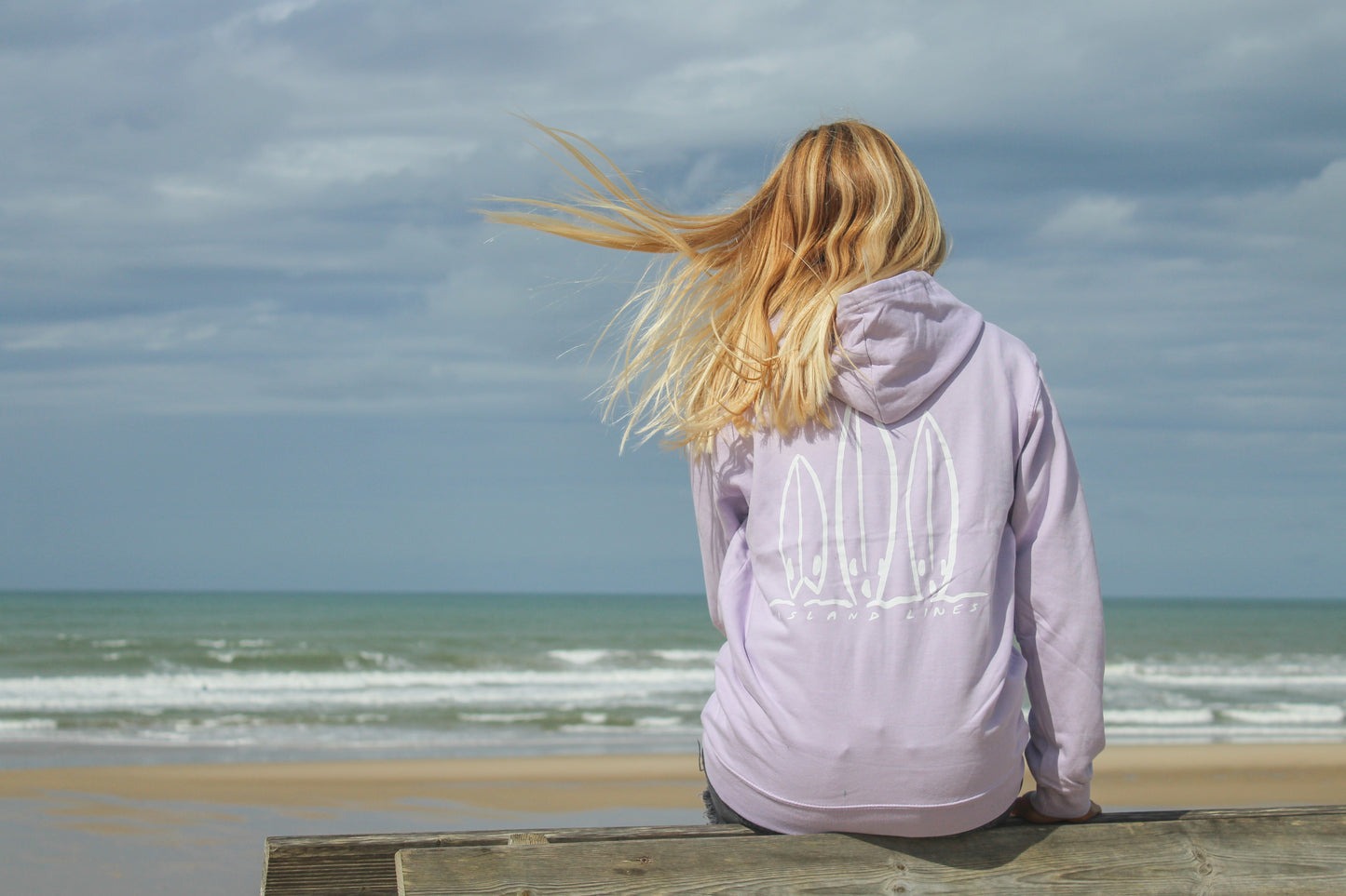 Lilac surf hoodie