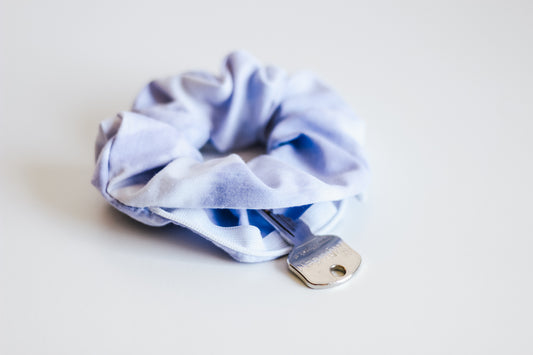 Tie dye scrunchie with a zipper