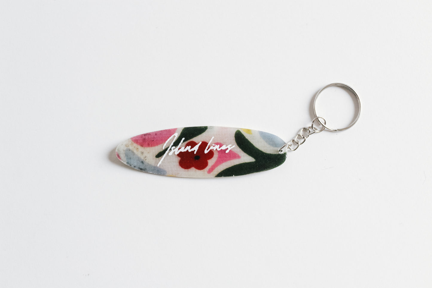 Surf shaped bloom key chain