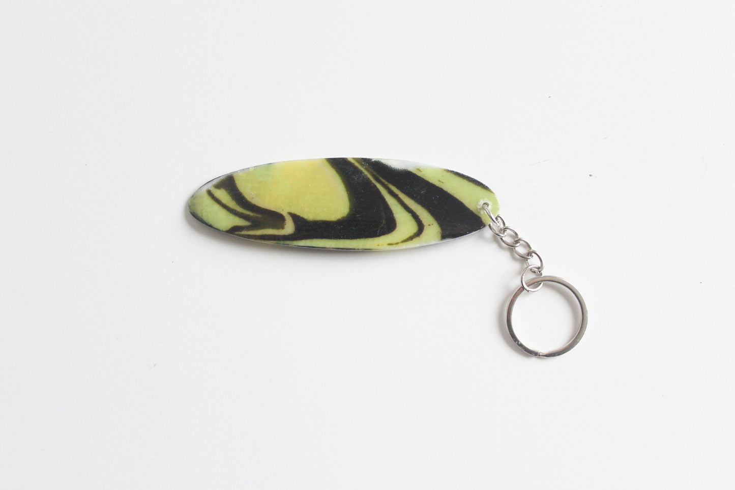 Surf shaped slime key chain
