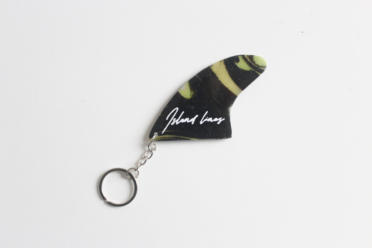 Fin shaped slime key chain