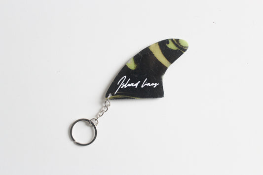 Fin shaped slime key chain