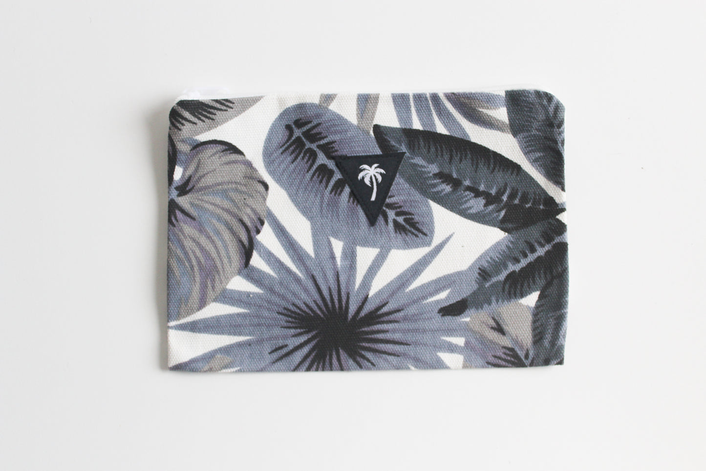 Blue monstera mini pouch