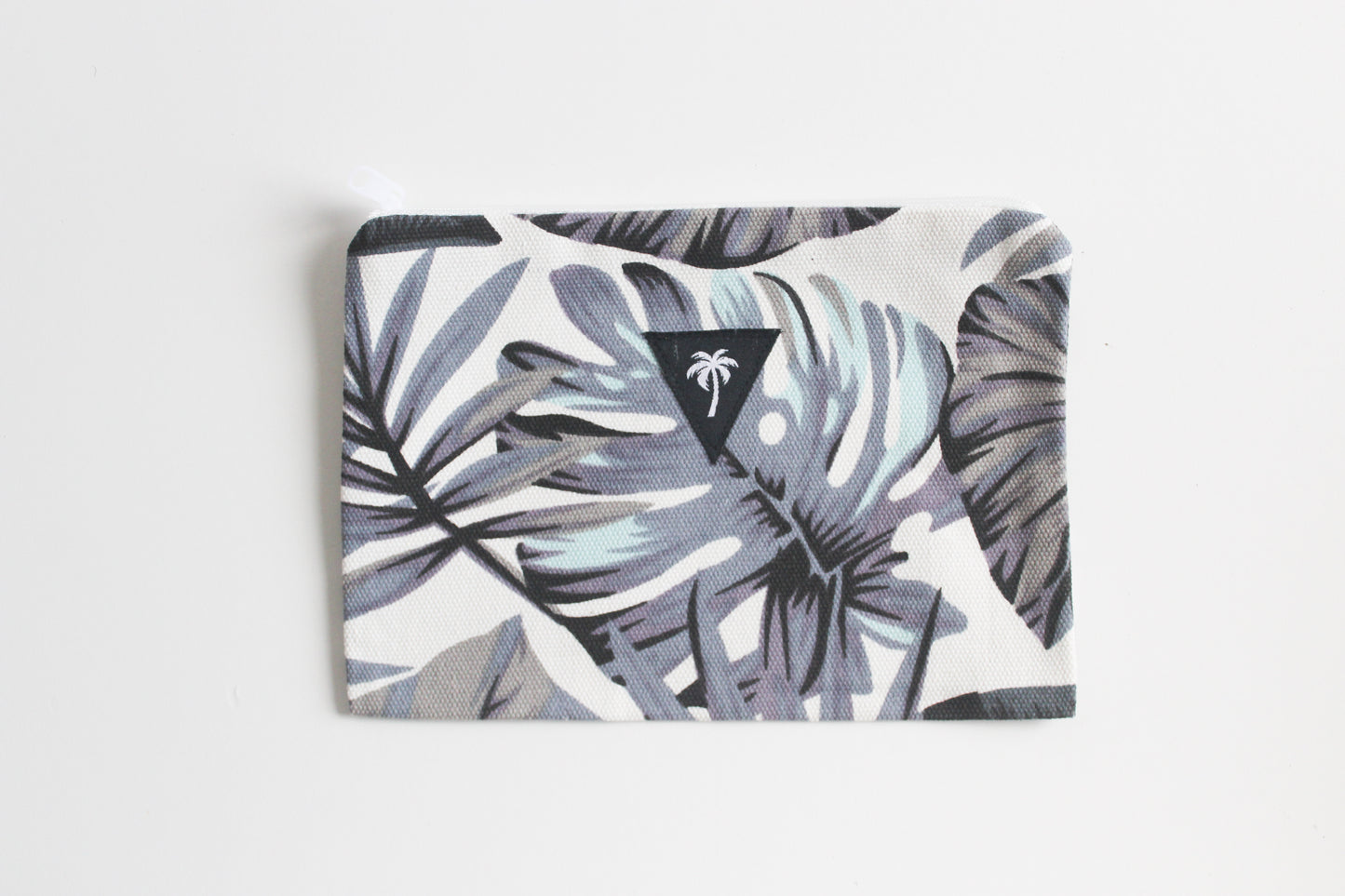 Blue monstera mini pouch