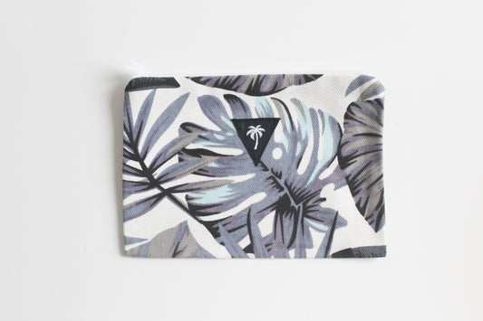 Blue monstera mini pouch
