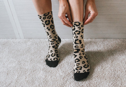 Leopard socks- Minor Imperfections!