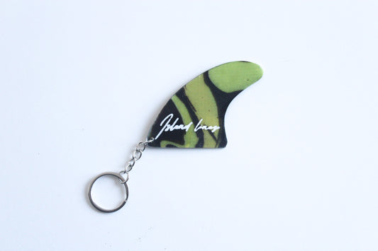 Fin shaped slime key chain