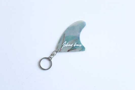Fin shaped mint key chain