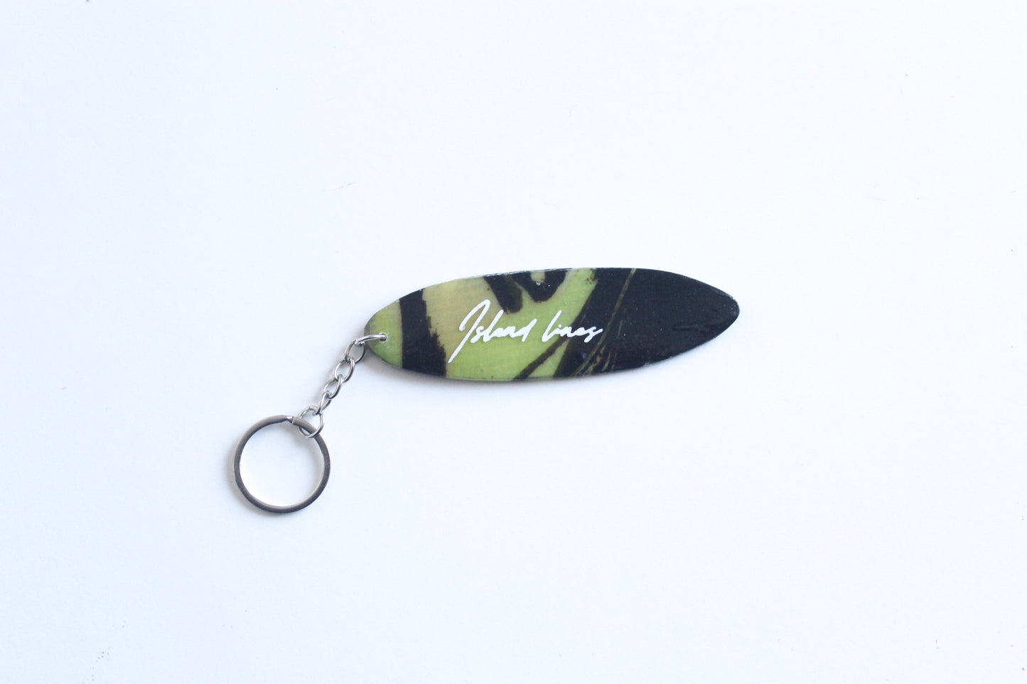 Surf shaped slime key chain