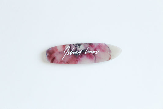 Surf shaped pastel magnet
