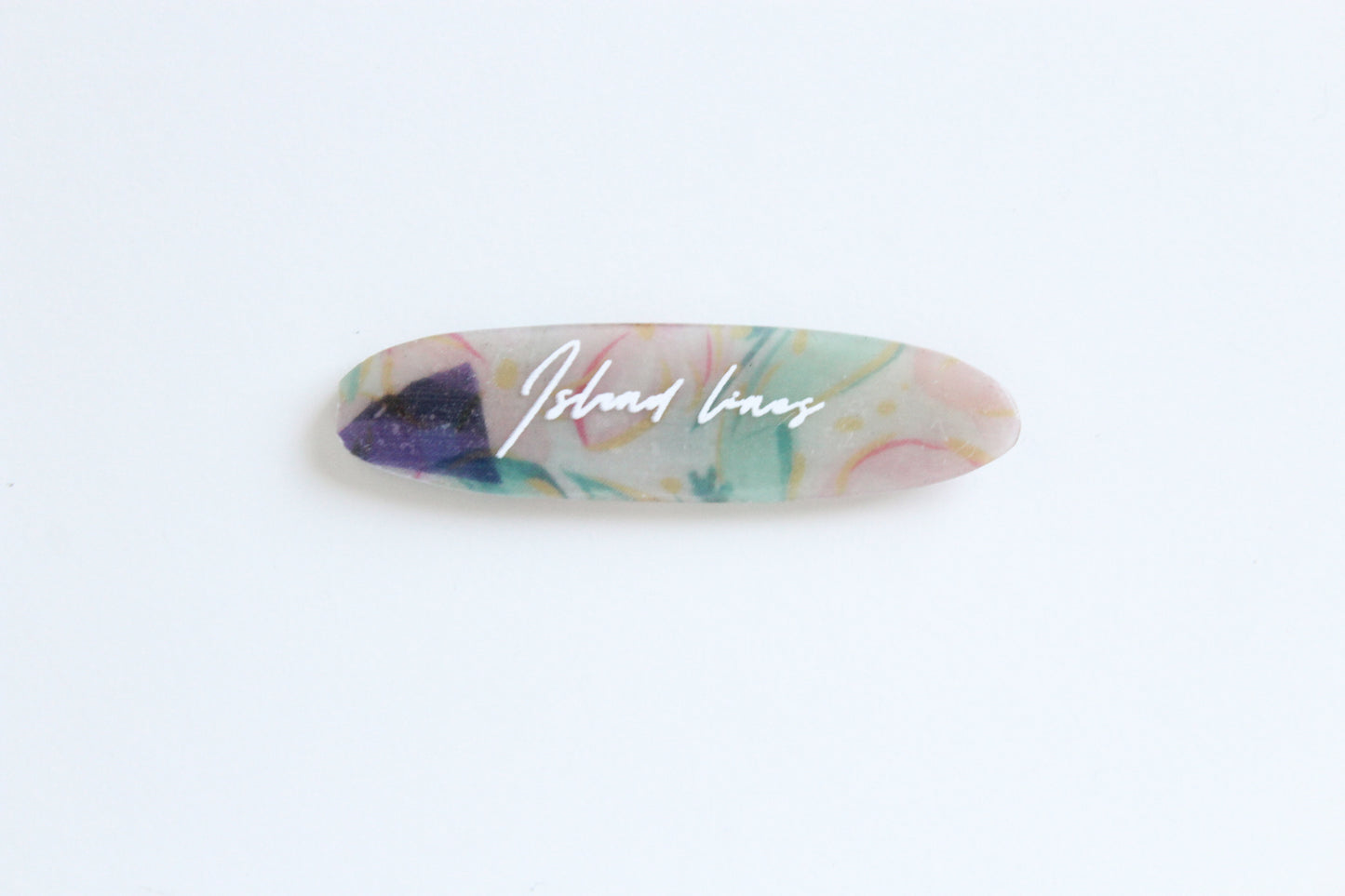 Surf shaped pastel magnet
