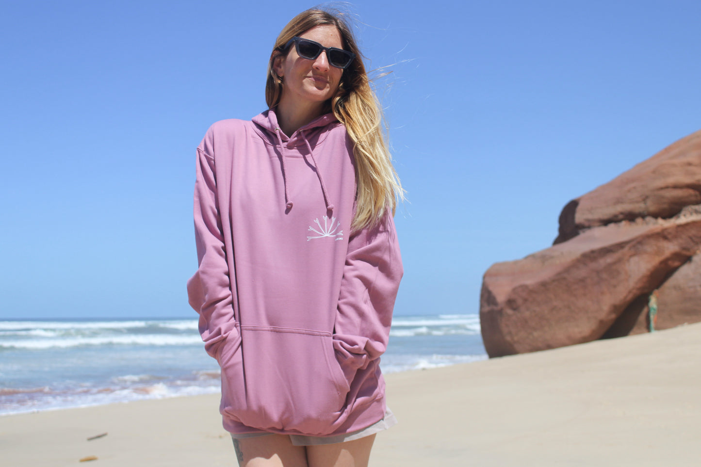 Surf sunset purple hoodie