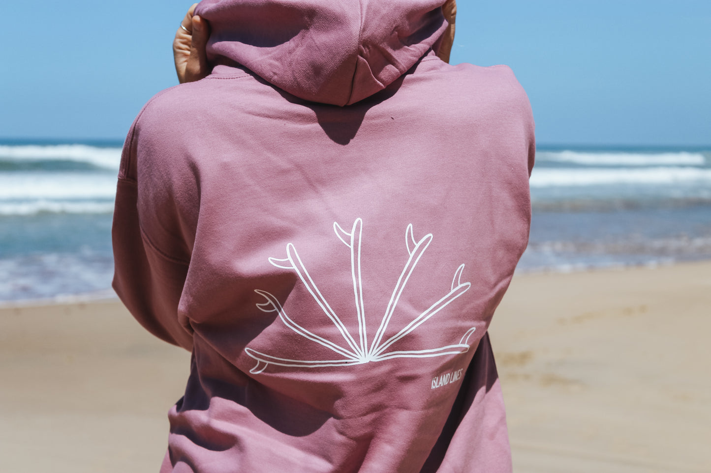 Surf sunset purple hoodie