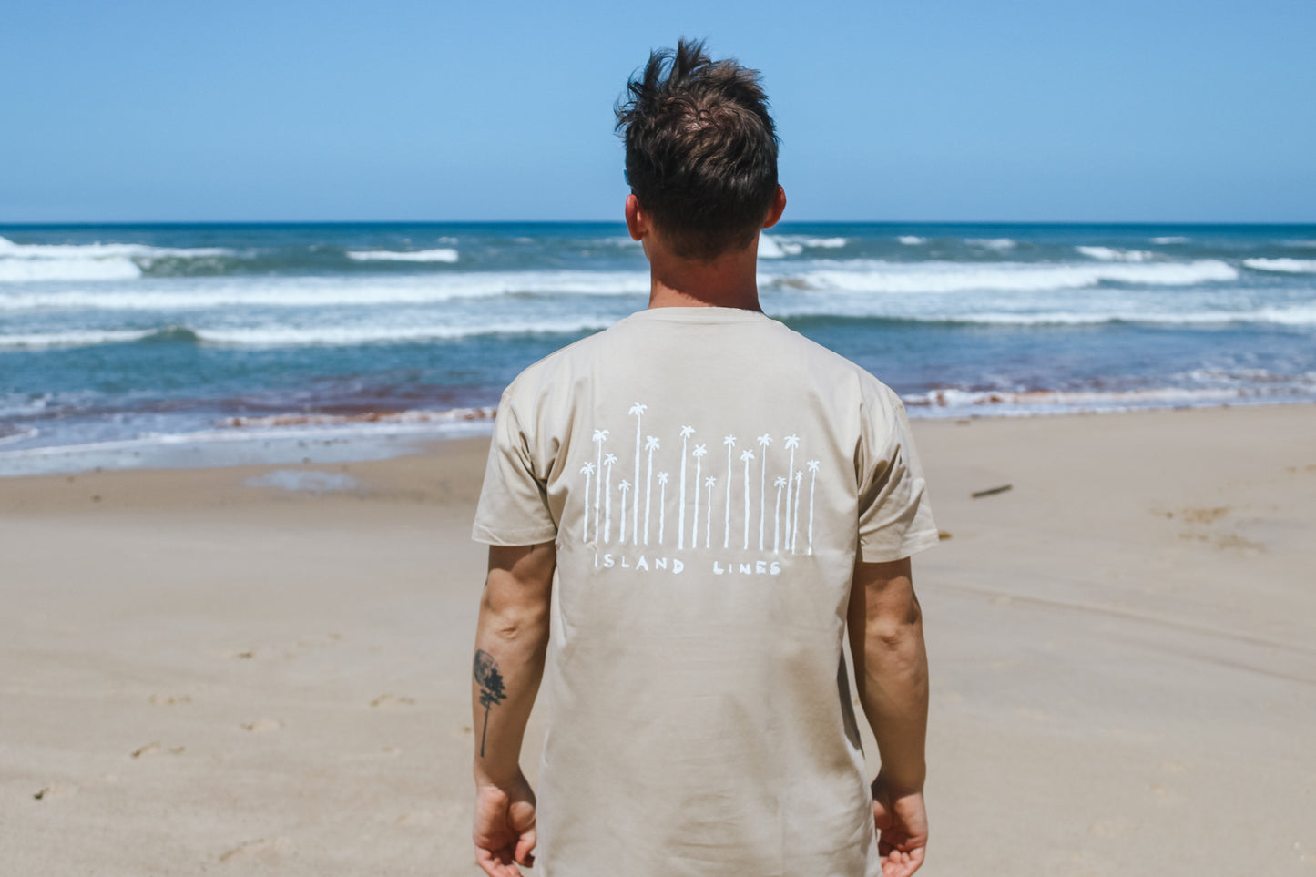 Palms T-shirt beige