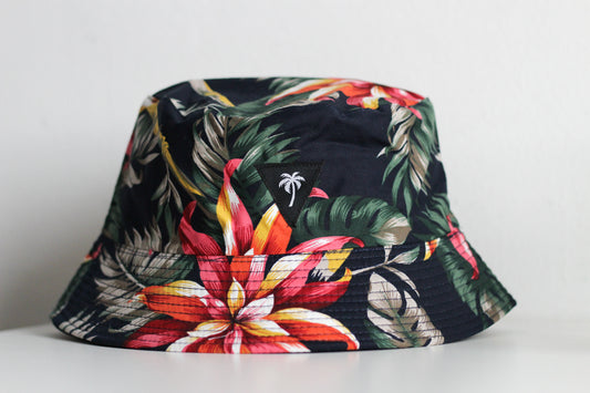 Dark tropics reversible bucket hat