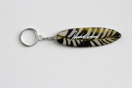 Surf shaped classic key chain