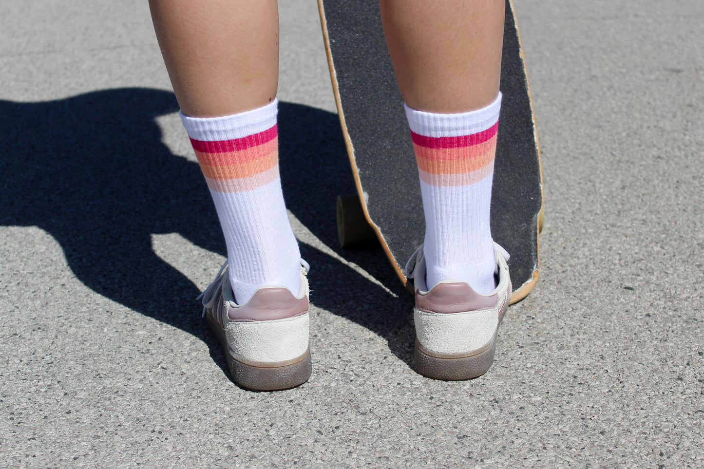 Pink sunset socks