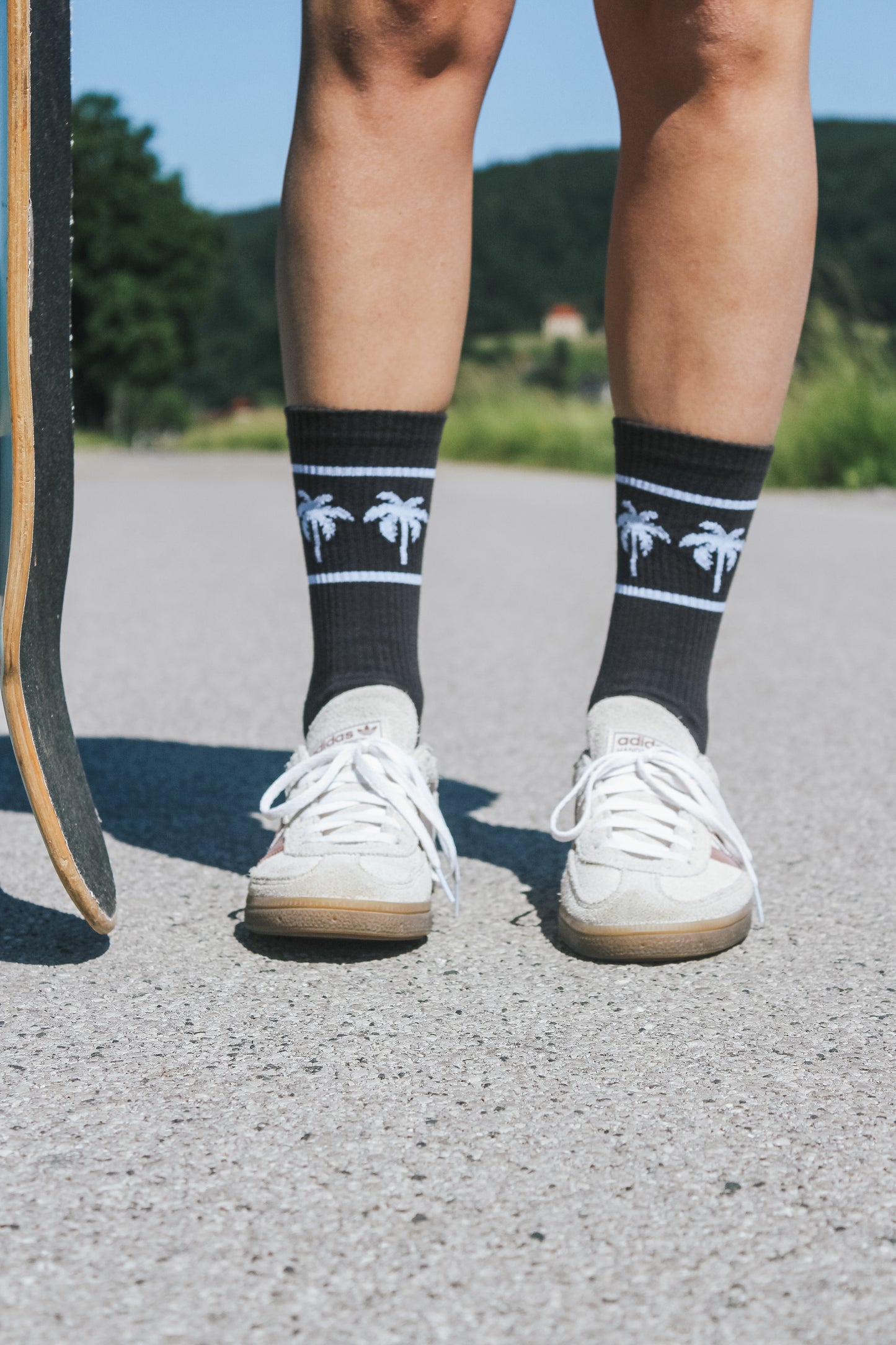 Grey palms socks