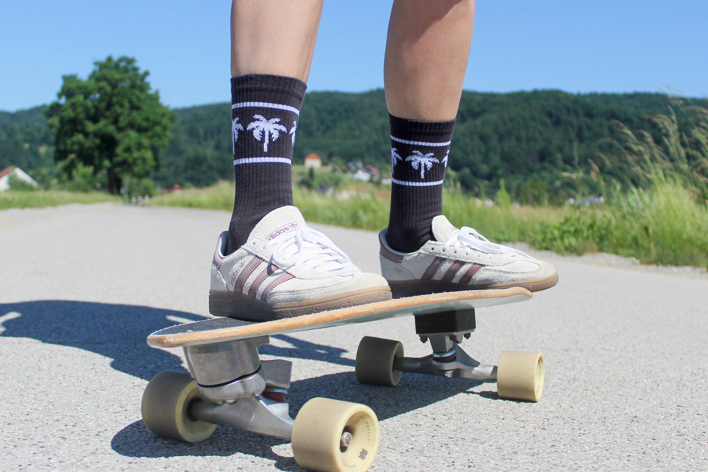 Grey palms socks