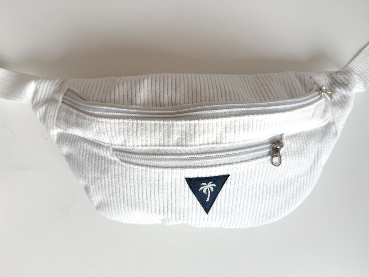 White fanny pack