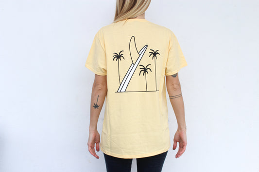 Yellow longboard T-shirt