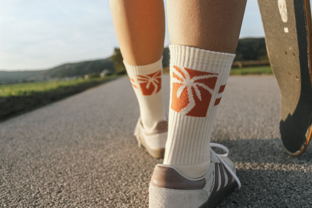 Retro crew socks