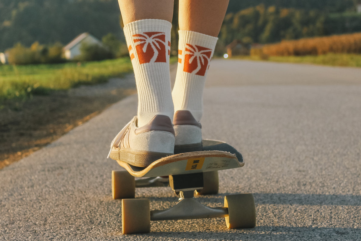 Retro crew socks