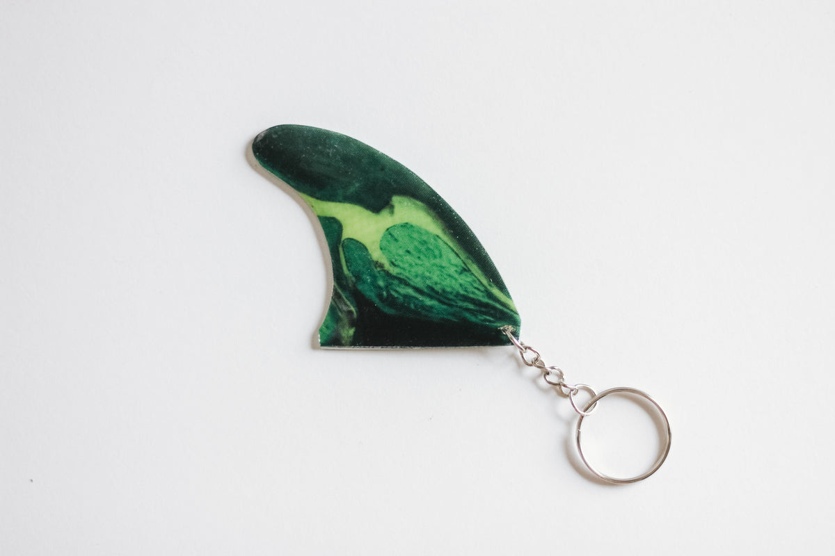 Fin shaped Greeny key chain