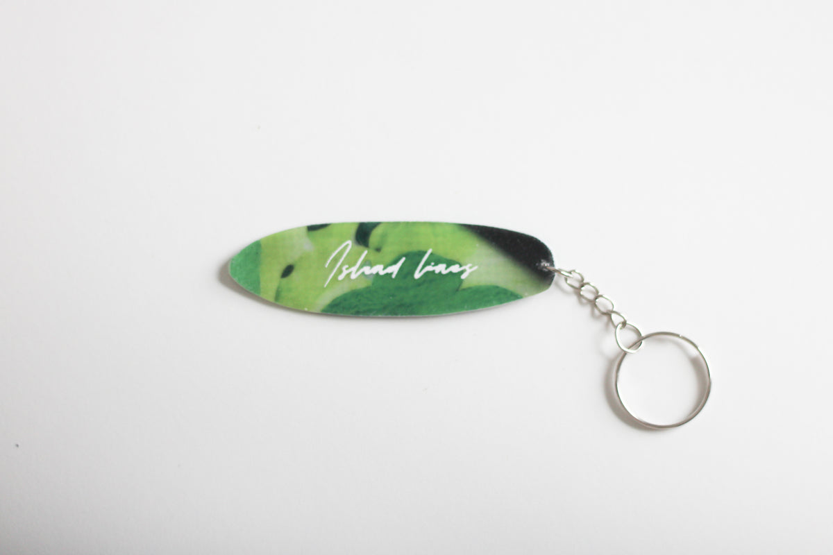 Surf shaped Greeny key chain