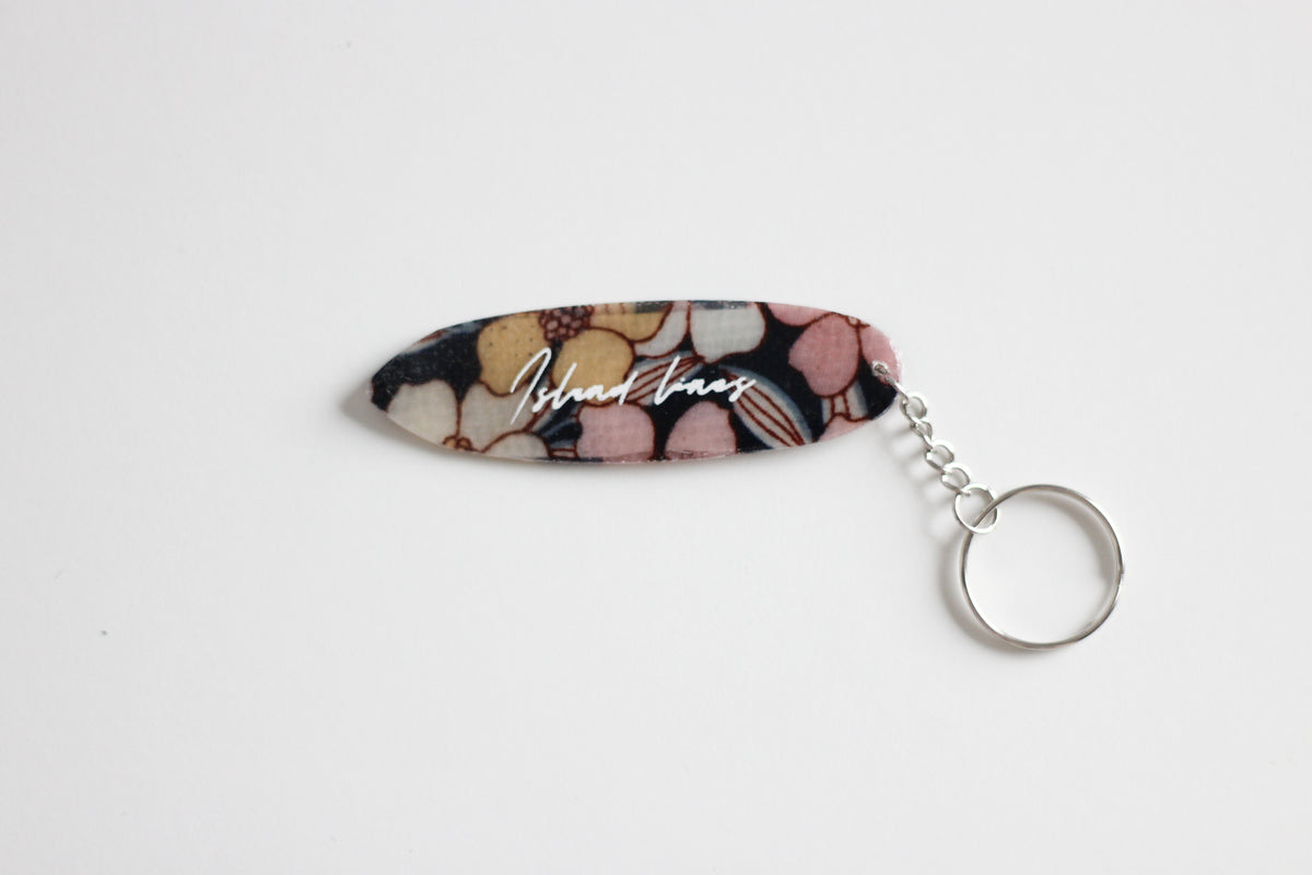 Surf shaped Indie key chain